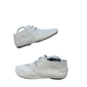 Gray Ultra-Suede Chuka Boots